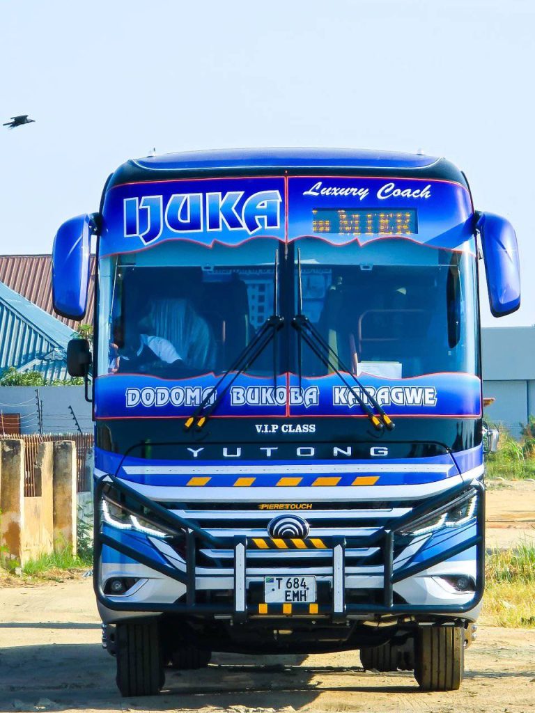 Ijuka Luxury Coach Bus traveling from Mbeya to Mwanza