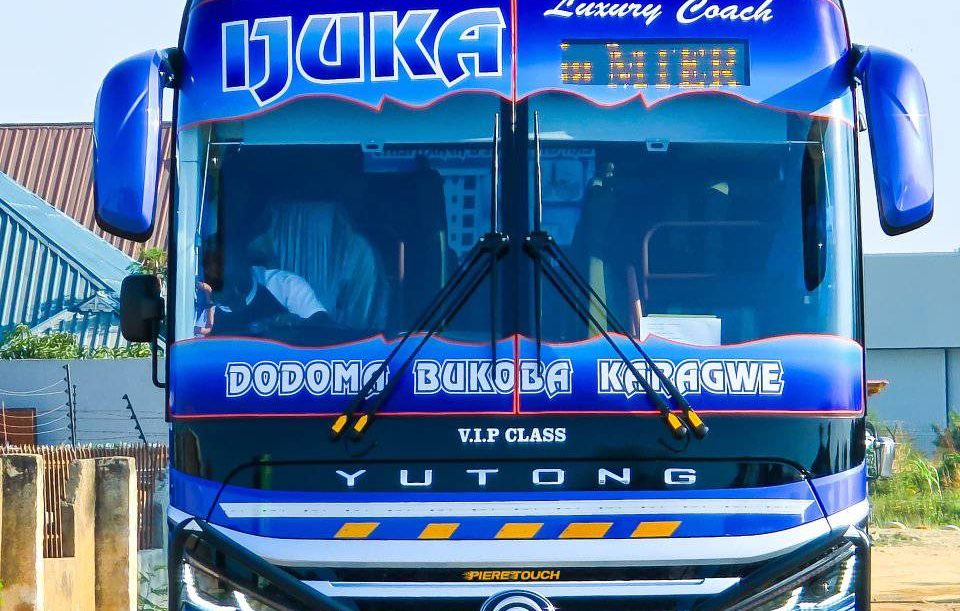 Ijuka Luxury Coach Bus traveling from Mbeya to Mwanza